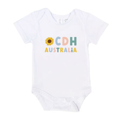 CDH Australia Baby Short-Sleeve Romper with Logo Thumbnail