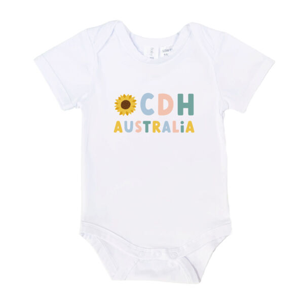 CDH Australia Baby Short-Sleeve Romper with Logo Thumbnail